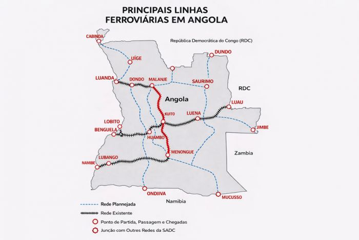 PR aprova €5 mil milhões para construção do corredor ferroviário Malanje–Kuito–Menongue