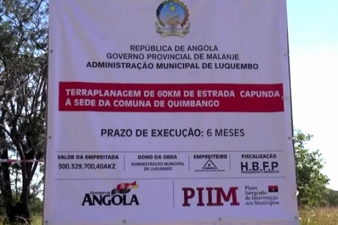 Apenas 15 dos 102 projectos do PIIM no Uíge concluídos por falta de capacidade técnica