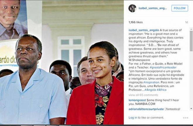 Isabel dos Santos diz que o pai é um homem "excepcional"