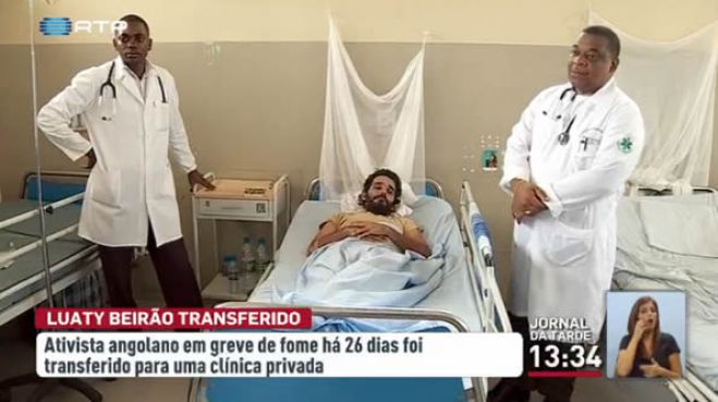 Luaty Beirão comovido com apoio internacional, mas mantém greve de fome