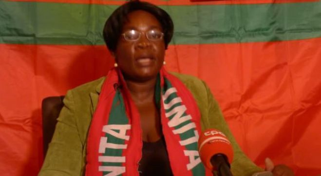 Amélia Judite, secretária provincial da UNITA na Huíla.