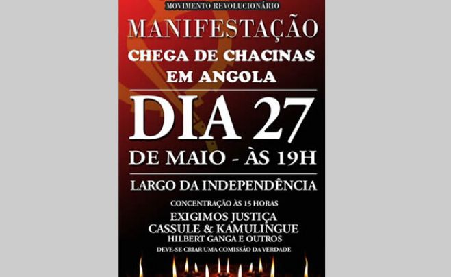 Jovens vão realizar manifestação hoje em Luanda