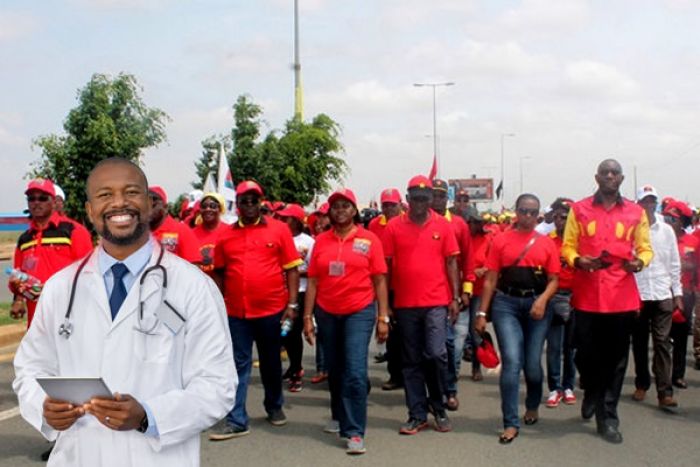 MPLA convoca médicos para "marcha de milhões" em apoio às políticas do Executivo