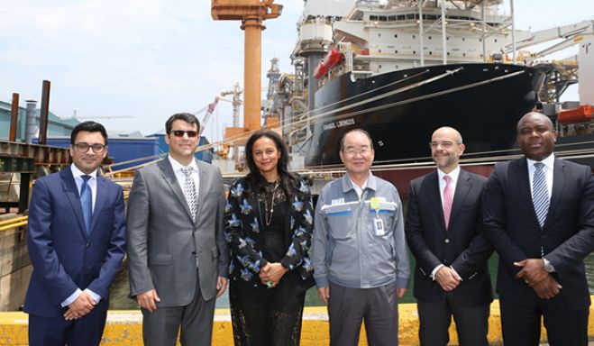Isabel dos Santos em Seul, na Coreia do Sul, onde se reuniu com o seu parceiro DSME