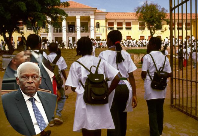 Alunos saúdam José Eduardo dos Santos por melhorias no ensino