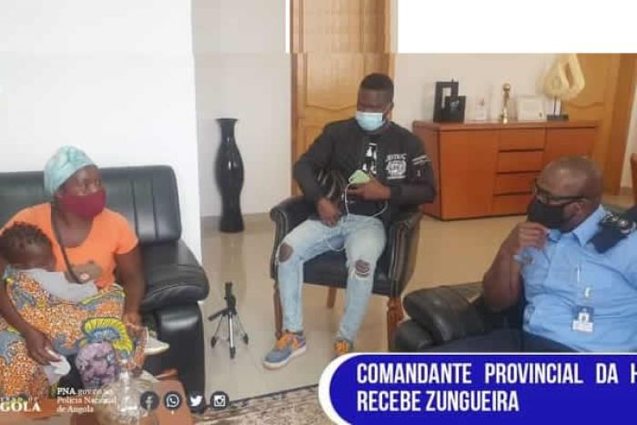 Comandante da Polícia na Huíla recebe "Zungueira" que deu origem à confusão entre polícia e populares