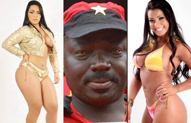 Mulher Melancia (Andressa Soares Azevedo) nosso General Kangamba e a Dançarina CINTHIA na foto