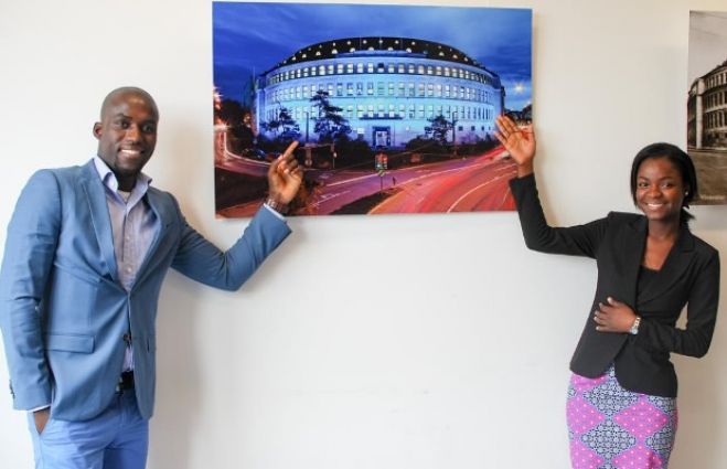 Cesar da Cunha (à esquerda) e Irene Cabral (à direita) têm grandes esperanças com a formação realizada na Suíça.