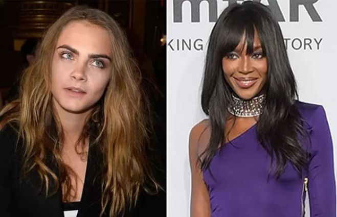 Cara Delevingne e Naomi Campbell entre gritos e empurrões