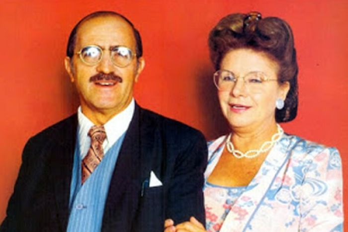 Eloísa Mafalda (Pombinha) e Ary Fontoura (Florindo Abelha) em "Roque Santeiro"