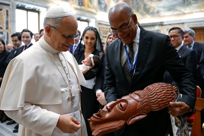 Papa Leão XIV recebe Adalberto Costa Júnior no Vaticano