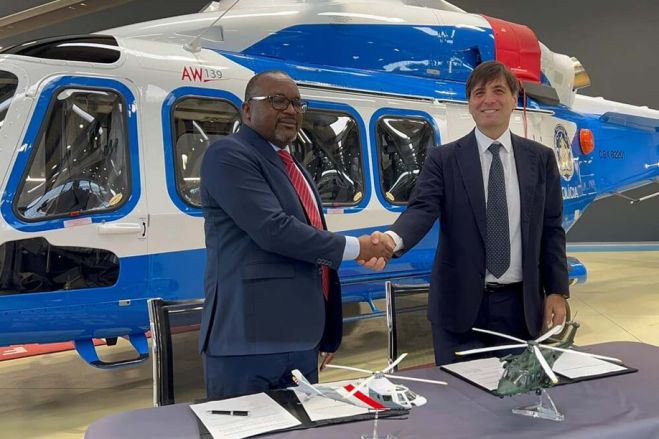 Policia Nacional recebe primeiro helicóptero da nova frota para reforçar segurança pública
