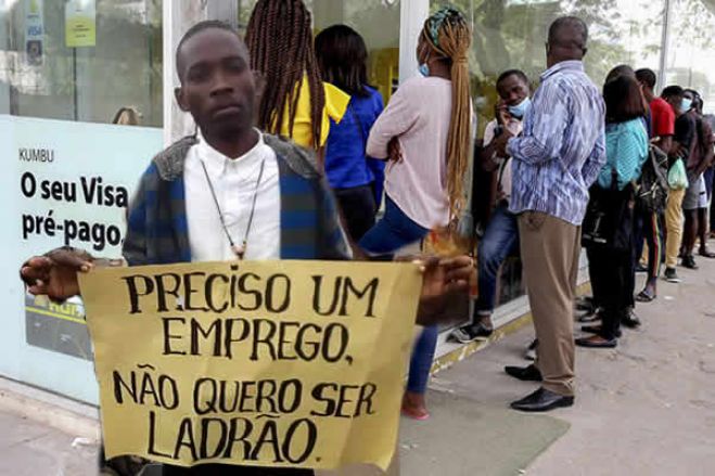 Desemprego em Angola melhorou 0,2 pontos no segundo trimestre para 32,3%