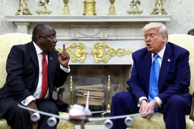 A frieza do presidente da África do Sul diante de 'armadilha' de Trump na Casa Branca